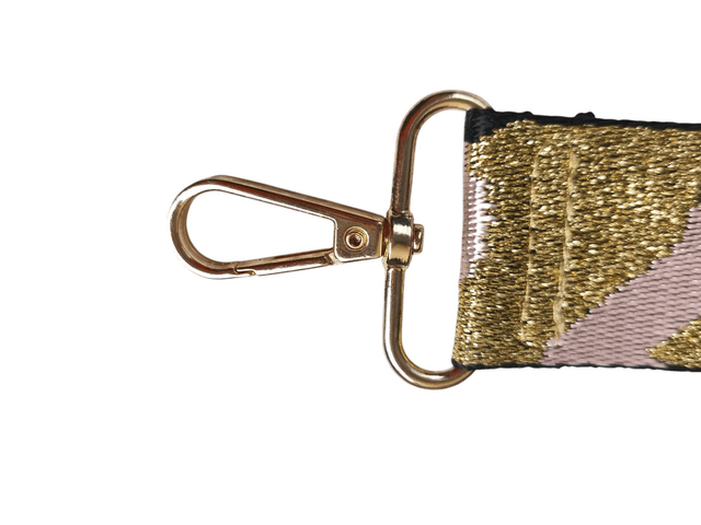 Sangle - motif léopard rose pâle 