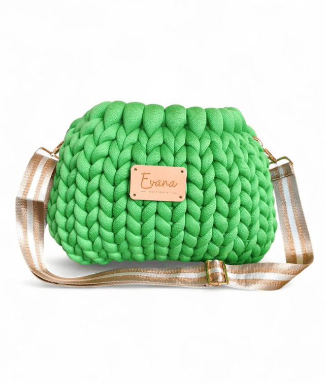 Verdissima - grande bourse - logo en cuir